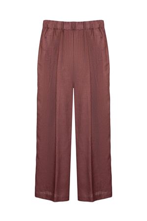 Brown linen trousers SEMI COUTURE | S6SN38H921